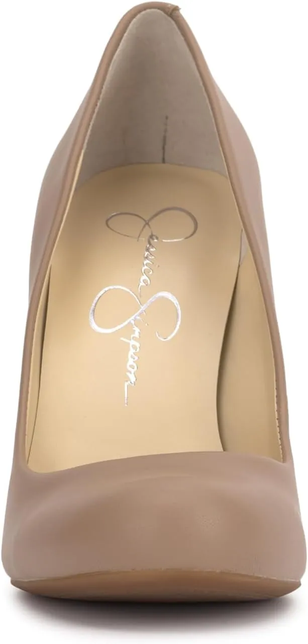 Jessica Simpson Women's Calie Round Toe Classic Heels Pumps Shoes