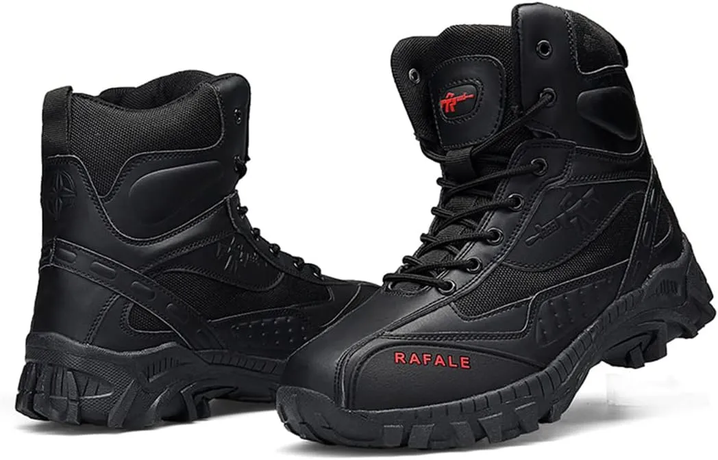 Kervaky Mens Military Tactical Boots Outdoor Lightweight Durable Military Boots for Hiking Work Combat