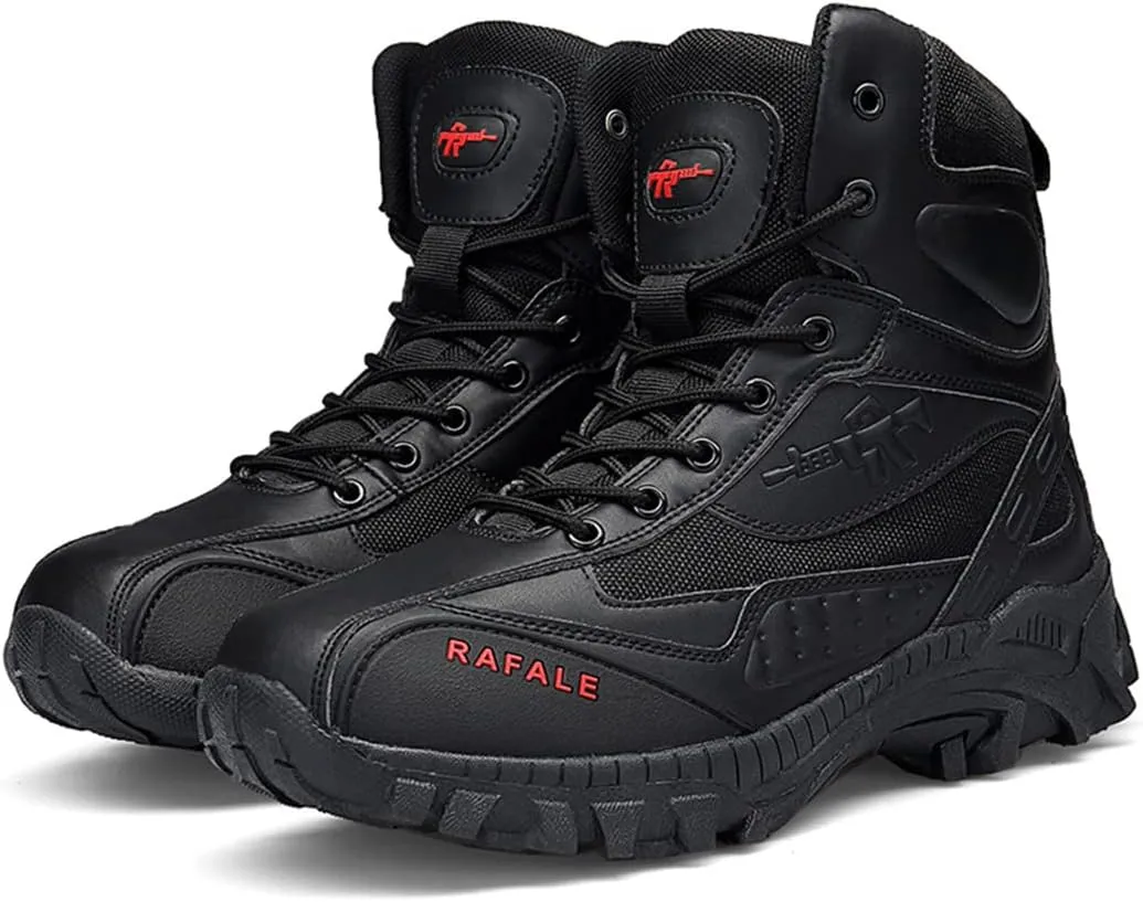 Kervaky Mens Military Tactical Boots Outdoor Lightweight Durable Military Boots for Hiking Work Combat