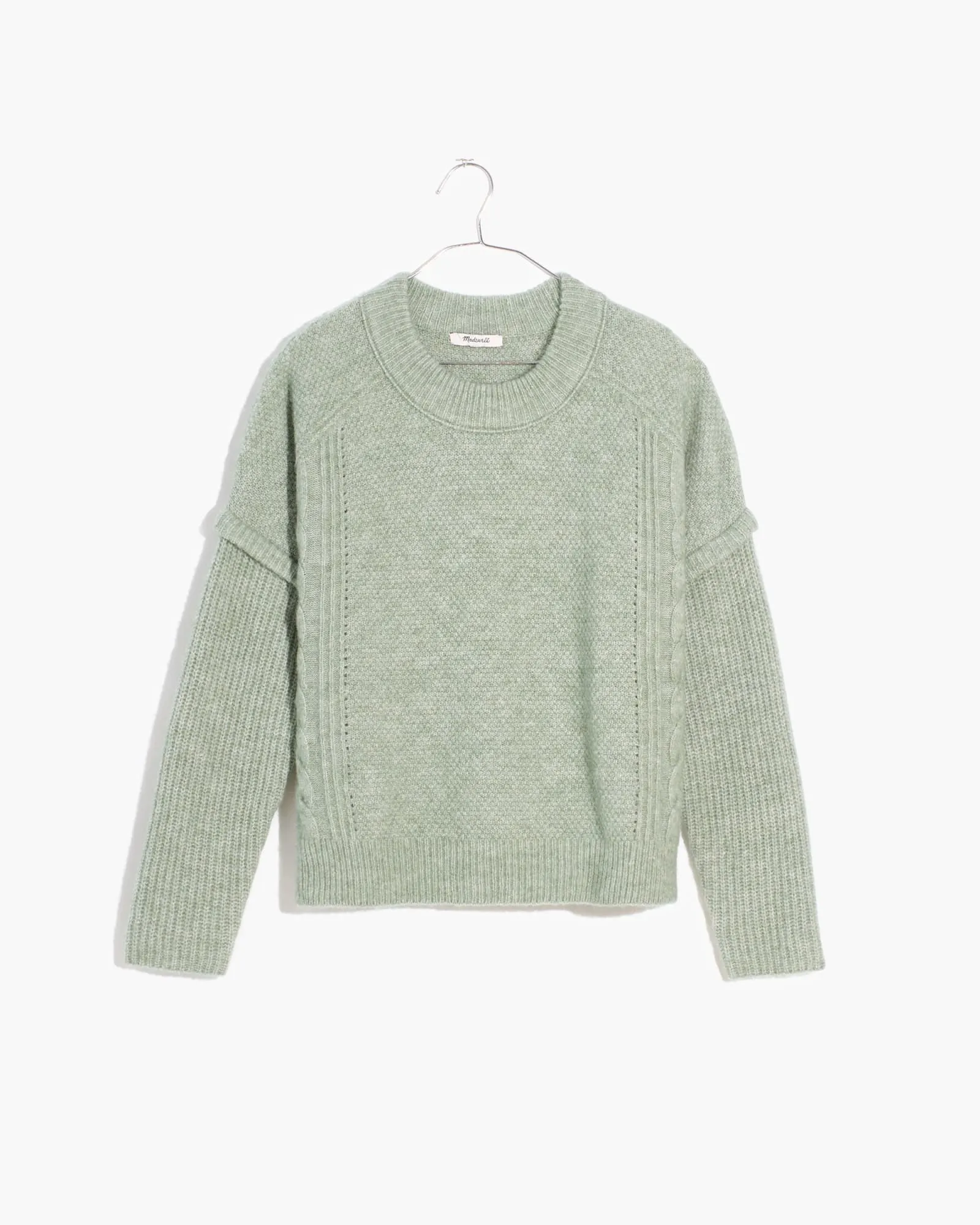 Kiawah Cable Pullover | Frosted Sage