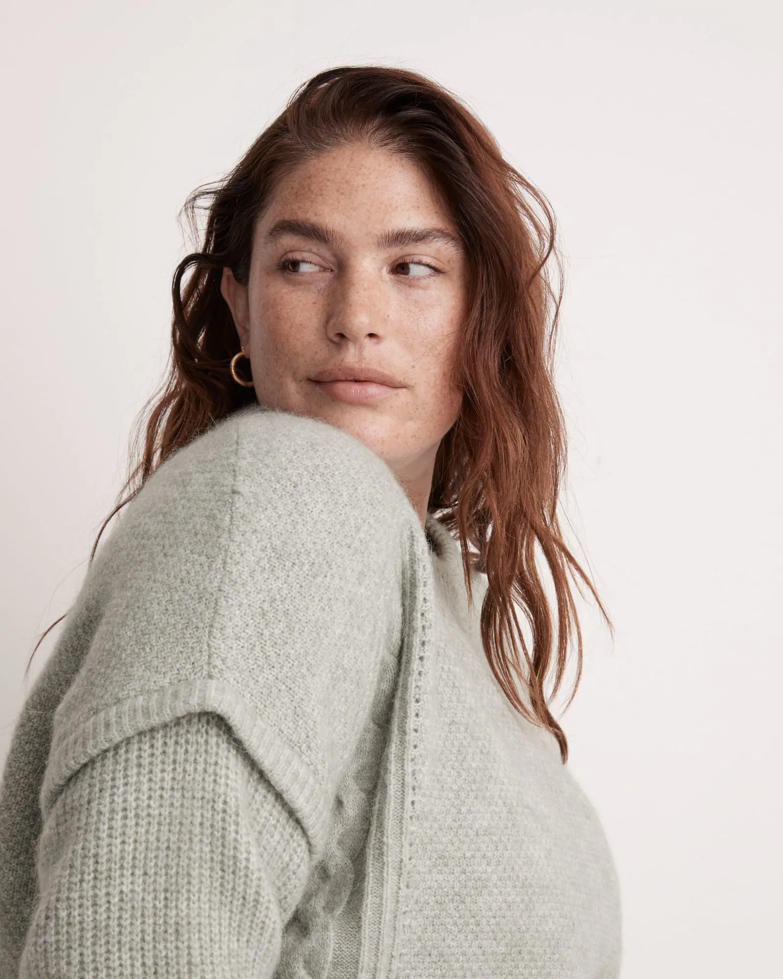 Kiawah Cable Pullover | Frosted Sage