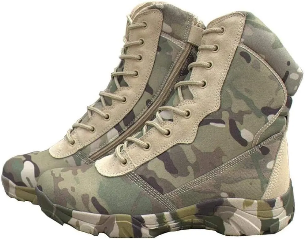Lightweight Military Tactical Boots,Waterproof Hiking Boots, Durable Combat Boots,for Hiking Work Boots,for Men and Women