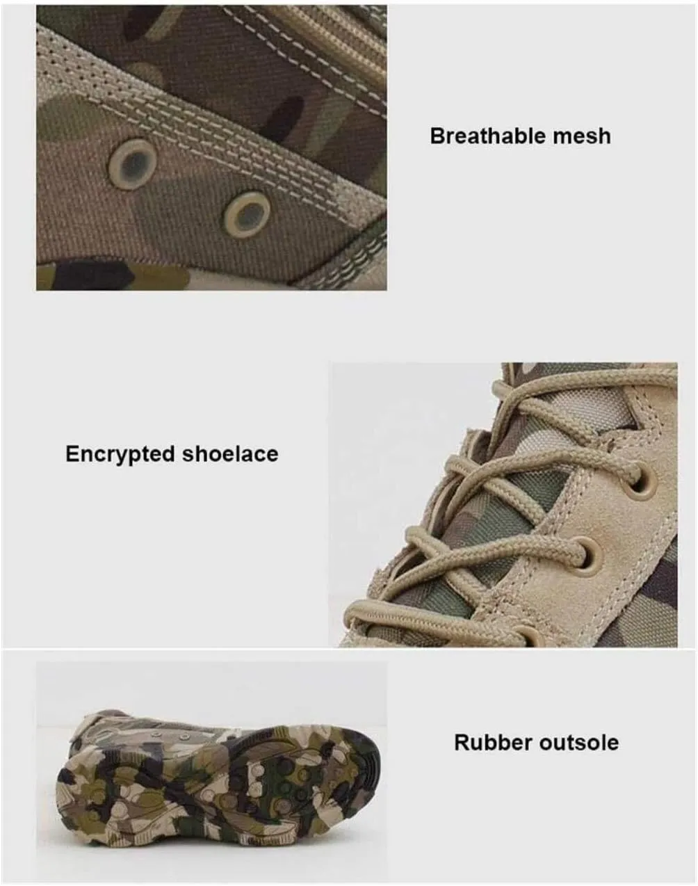 Lightweight Military Tactical Boots,Waterproof Hiking Boots, Durable Combat Boots,for Hiking Work Boots,for Men and Women