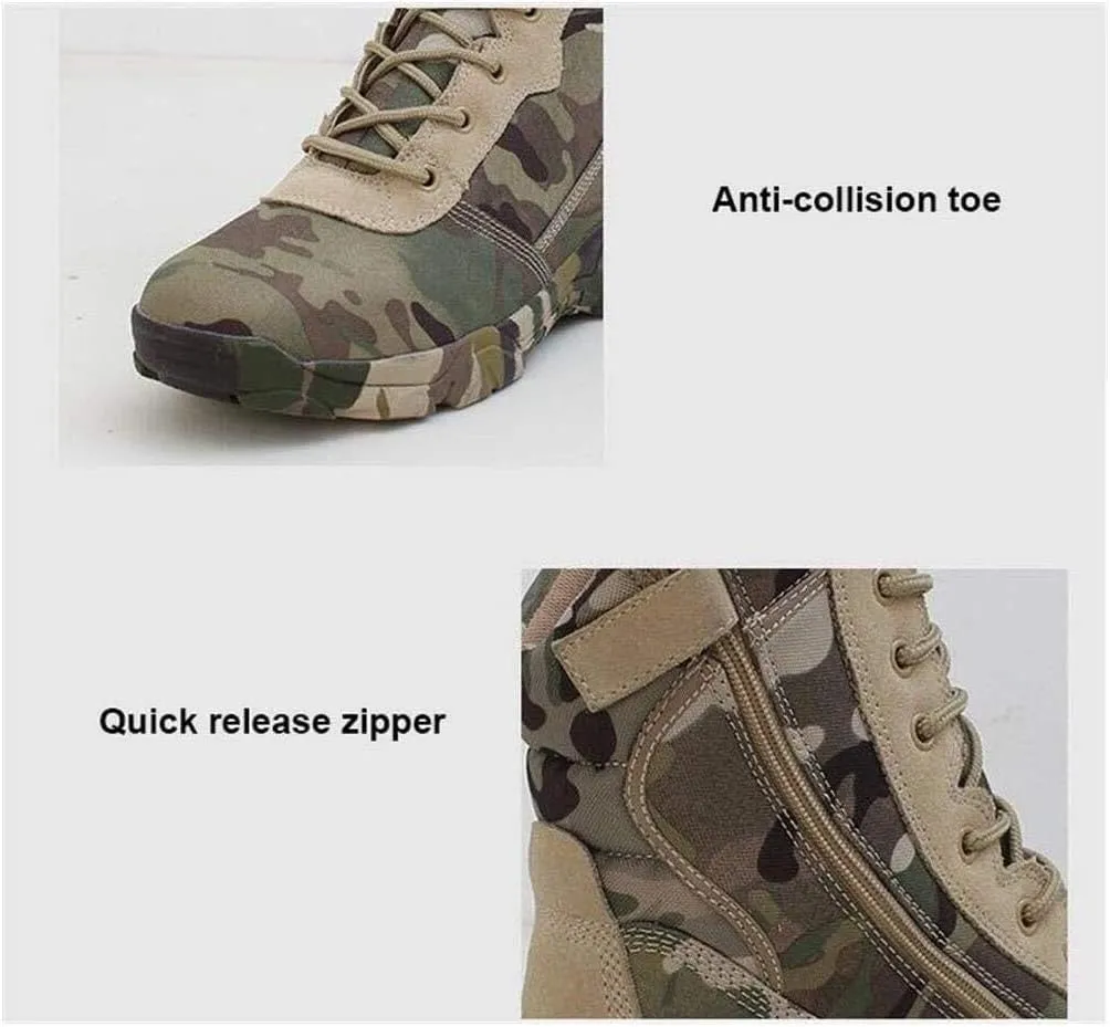 Lightweight Military Tactical Boots,Waterproof Hiking Boots, Durable Combat Boots,for Hiking Work Boots,for Men and Women