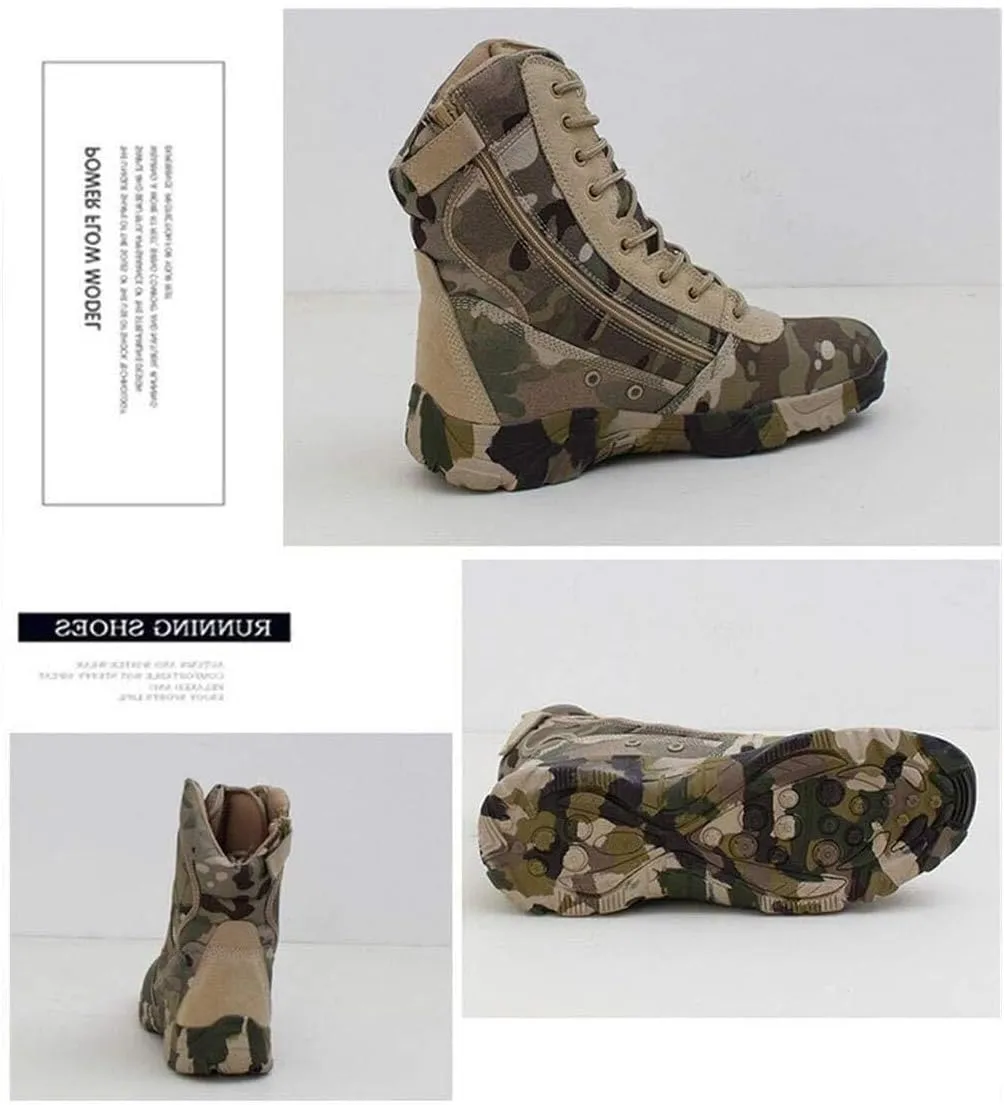 Lightweight Military Tactical Boots,Waterproof Hiking Boots, Durable Combat Boots,for Hiking Work Boots,for Men and Women