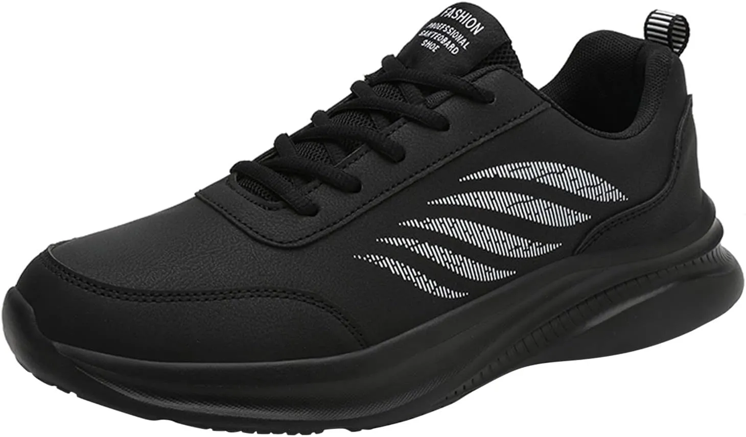 Lightweight Shoes Mens Shoes Casual Leather Laace Up Solid Color Casual Fashion Simple Running