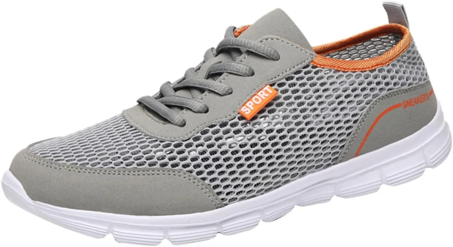 Men Summer Lightweight Breathable Casual Shoes Mesh Casual Running Shoes Sneaker Rack for Men