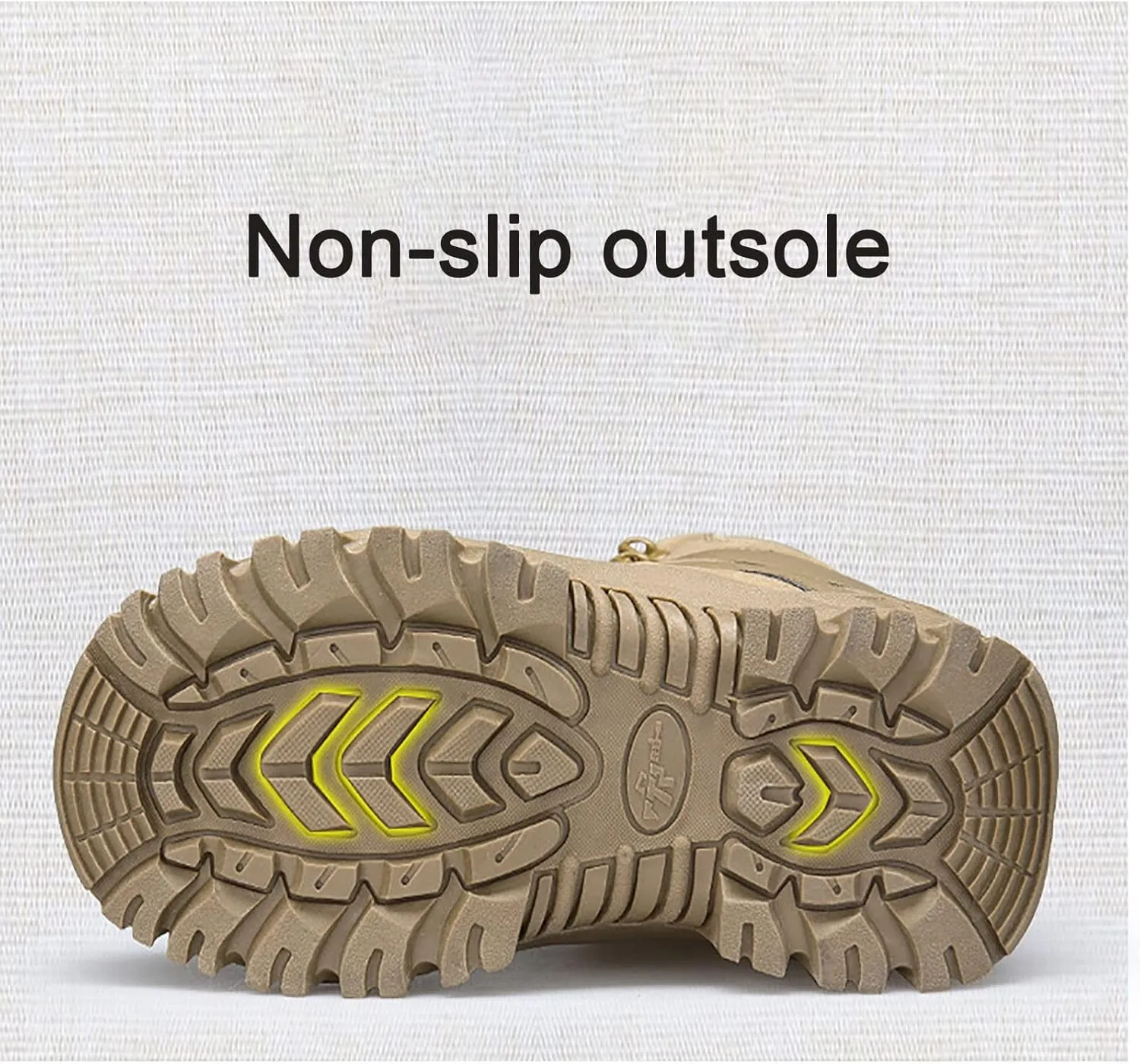 Mens Backpacking Boots Army, Durable Suede Leather and Rubber Sole Military Work and Desert Boots,Outdoor Lace-Up Sports Lightweight Durable Breathable Hiking Shoes