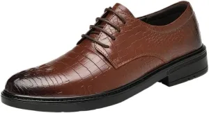 Men's Business Formal PU Shoes - Oxford Orthopedic Dress Sneakers, Walking Driving Loafers, Work Flats
