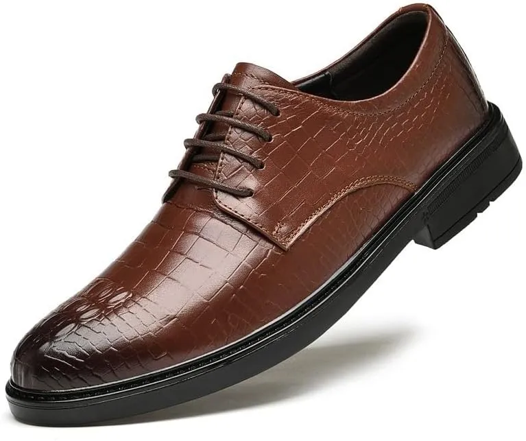 Men's Business Formal PU Shoes - Oxford Orthopedic Dress Sneakers, Walking Driving Loafers, Work Flats