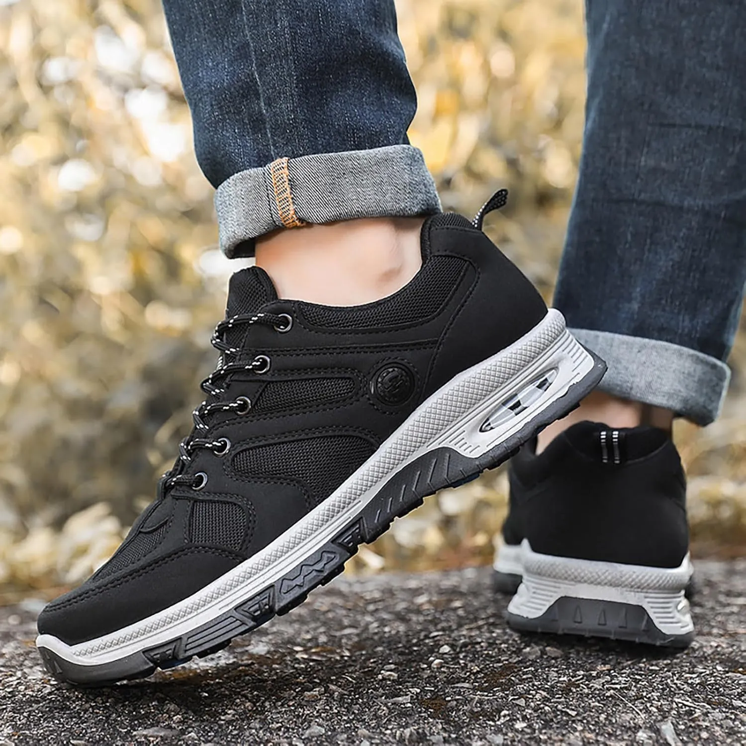 Men's Casual Dress Sneakers 2024 New Men's Outdoor Mountaineering Slip Casual Shoes and Sports Shoes