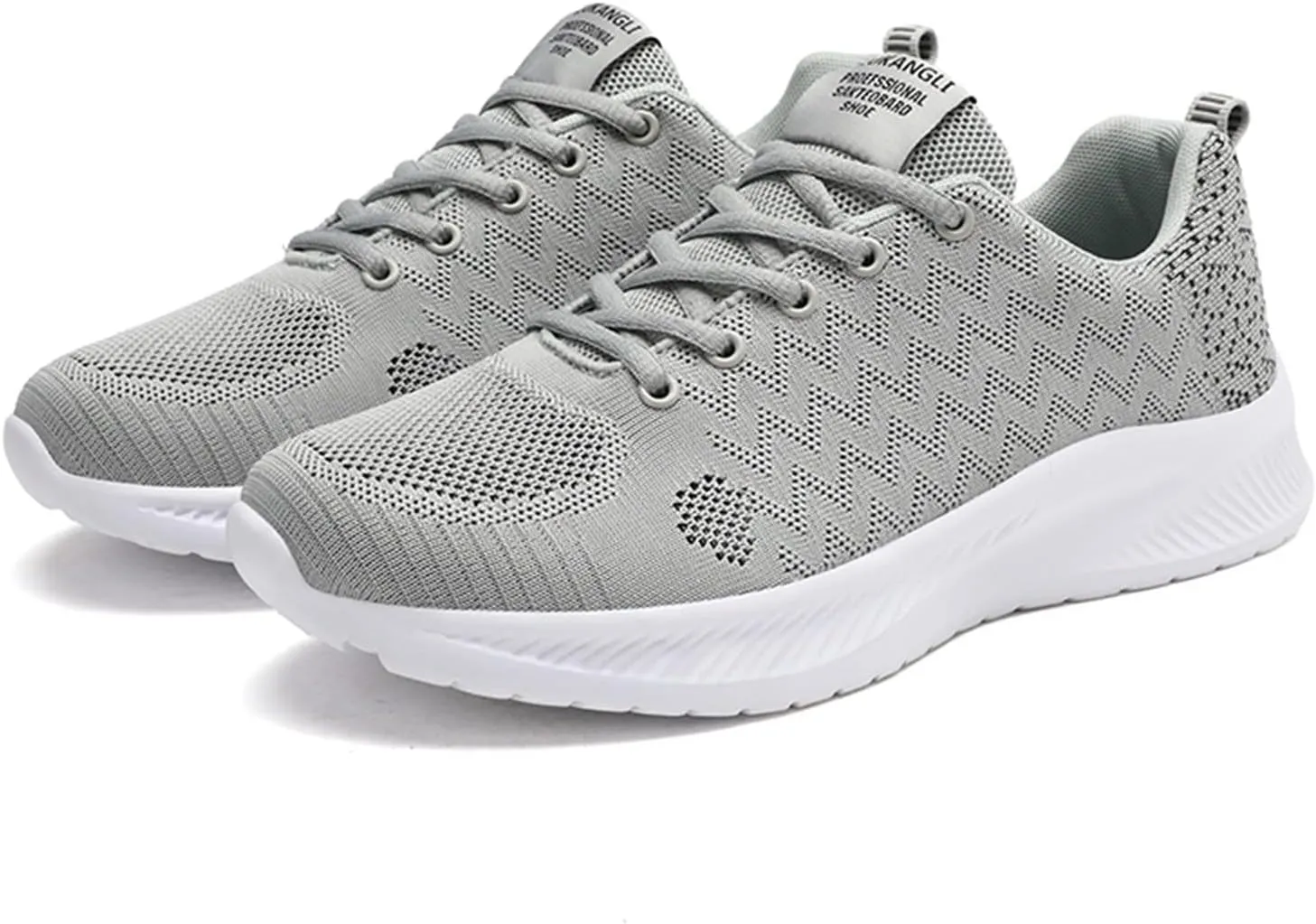 Men's Casual Dress Sneakers Fashion Four Seasons Men Mesh Breathable Lace Up Flat Lightweight Comfortable Casual