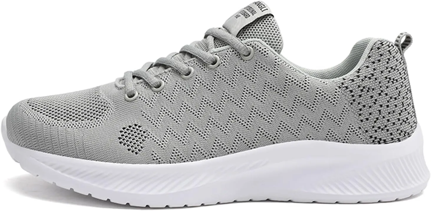 Men's Casual Dress Sneakers Fashion Four Seasons Men Mesh Breathable Lace Up Flat Lightweight Comfortable Casual
