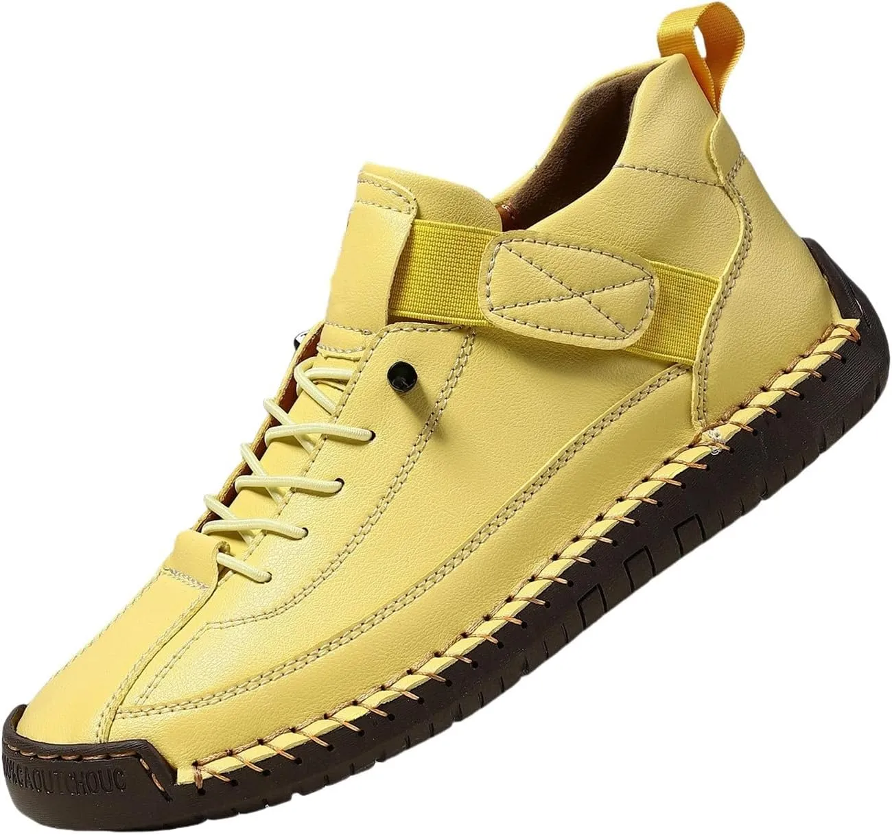 Mens Casual Leather Shoes Ankle Chukka Boots Slip On Lightweight Loafers Women's Fashion Sneakers Lightweight Dress Walking Driving Shoes Business Working Office Shoe Comfortable Handmade Unisex