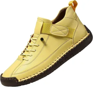 Mens Casual Leather Shoes Ankle Chukka Boots Slip On Lightweight Loafers Women's Fashion Sneakers Lightweight Dress Walking Driving Shoes Business Working Office Shoe Comfortable Handmade Unisex