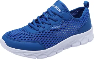 Men's Casual Shoe Men Lightweight Breathable Mesh Shoes Running Shoes Mesh Lace Up Large Size Casual Sneakers