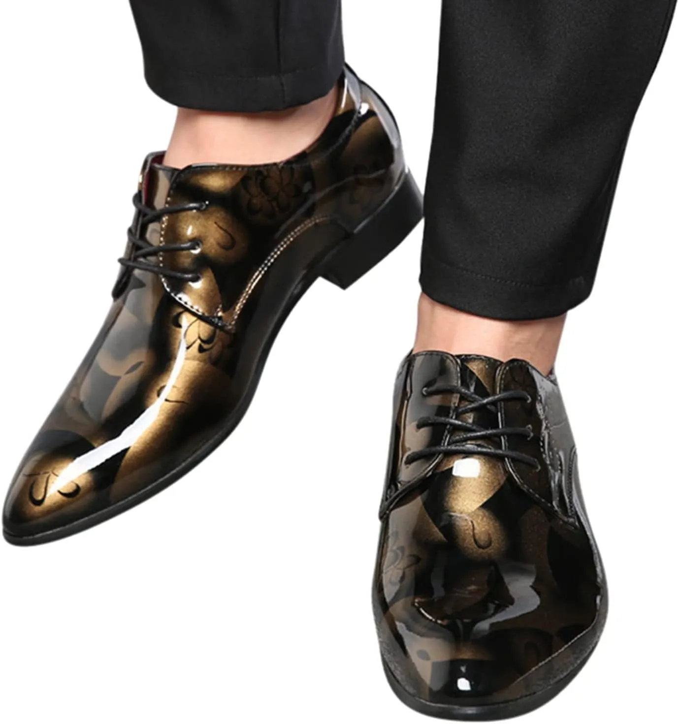 Mens Casual Shoes Leather Classical Style Shoes for Men Slip On PU Leather Low Rubber Sole Leather Basketball Shoes Men