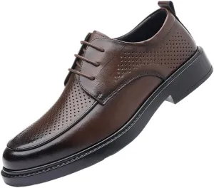 Men's Comfort Orthopedic Dress Shoes Men's Dress Shoes Elevator Shoes Oxford Shoes for Men Formal Wedding Business Flat Lift Shoes Male Suit Shoes