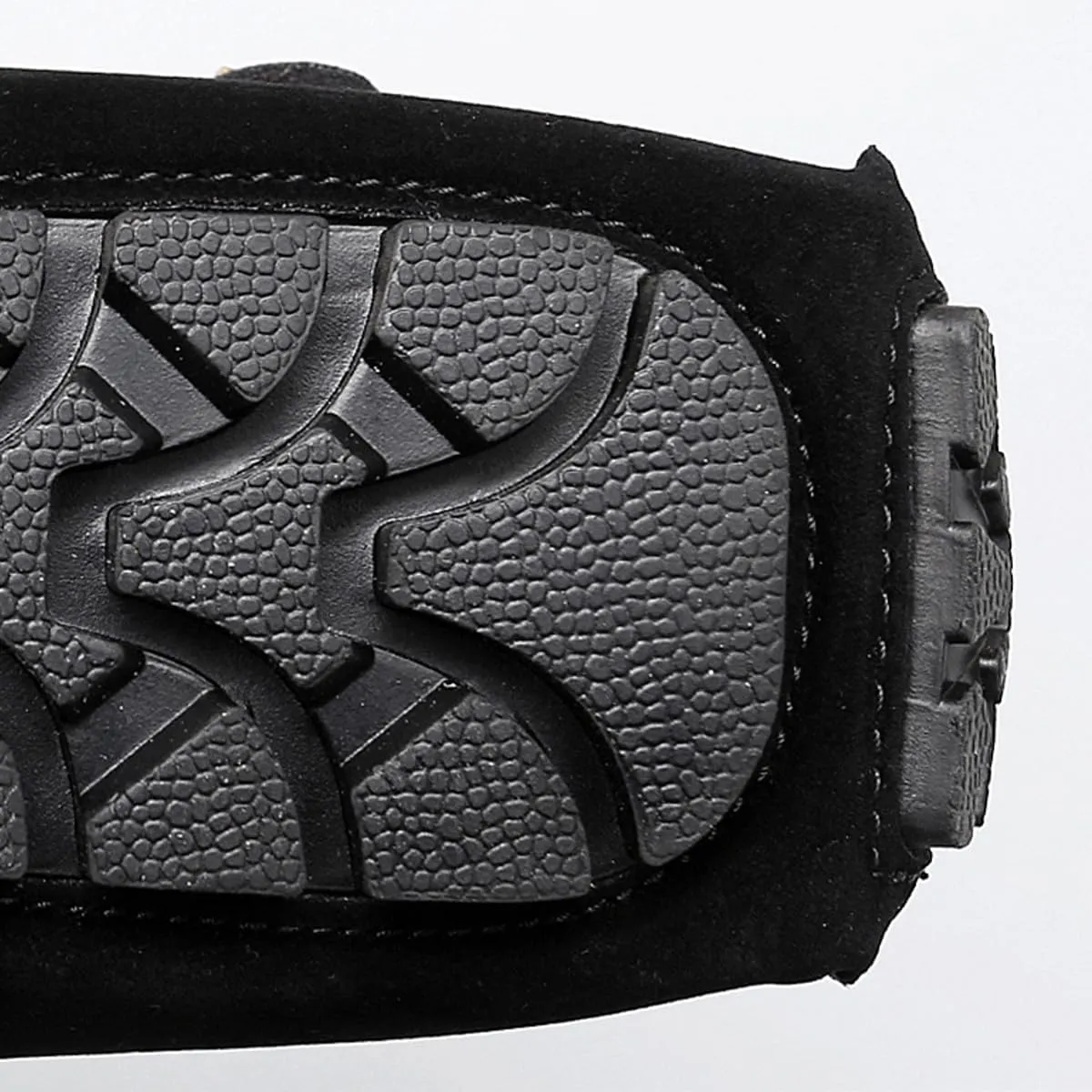 Men's Driving Loafers Slip-On Boat Shoes with Suede Buckle Detail Moccasins