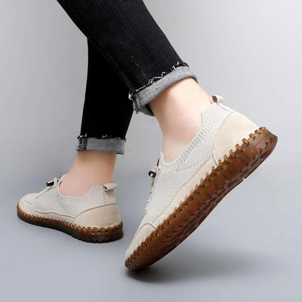Men's Genuine Leather Loafer Shoes Slip On Soft Walking Driving Shoes