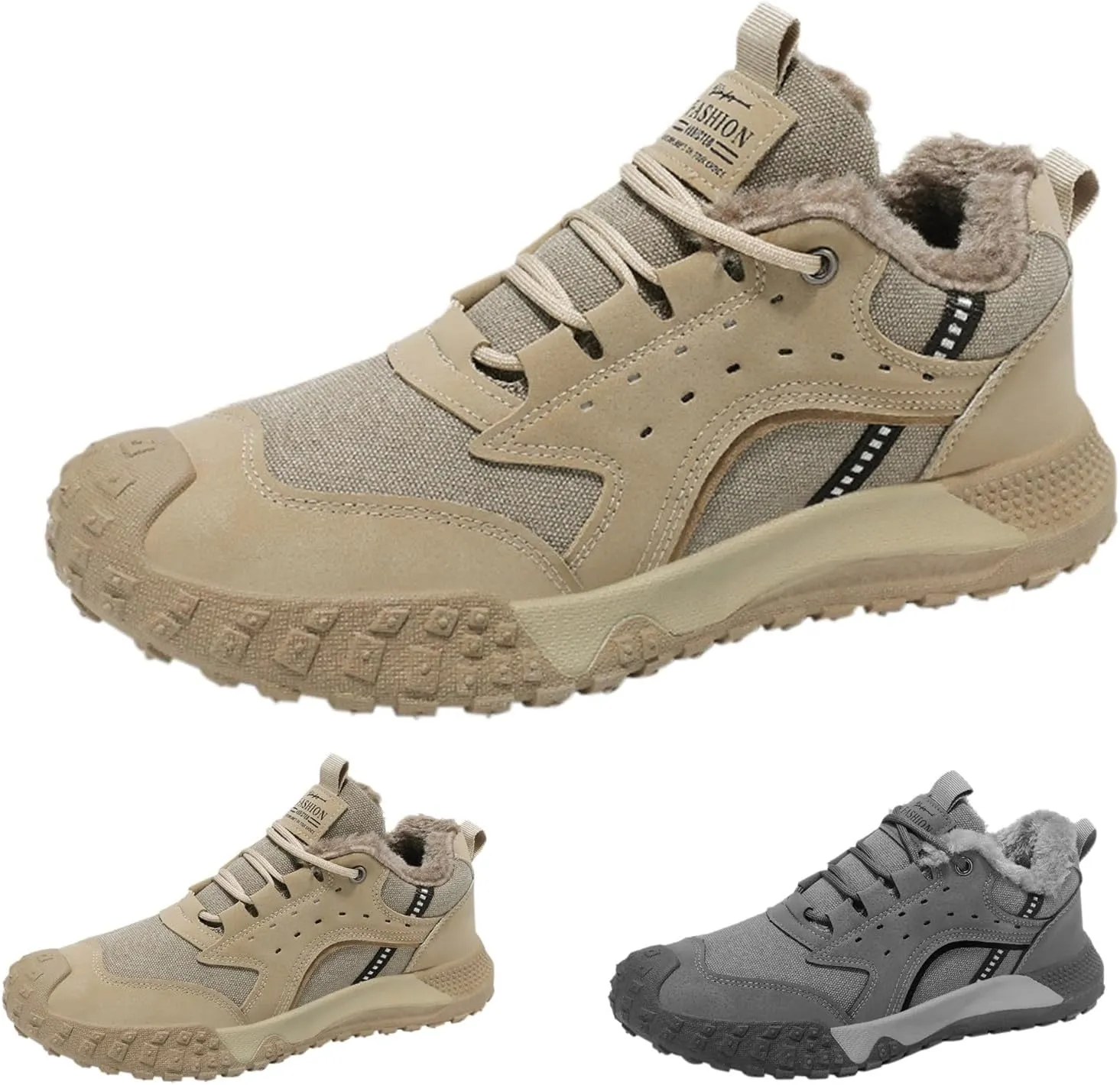 Mens Hiking Footwear Winter Work Wear Closure Toe Casual Shoes Running Mountaineering Hiking Sports Snow Boots