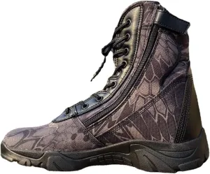 Men's Hiking Tactical Boots, Outdoor High-top Lightweight Abrasion-Resistant Military Work Shoes, for Breathable Soft and Comfortable Durable Work Boots
