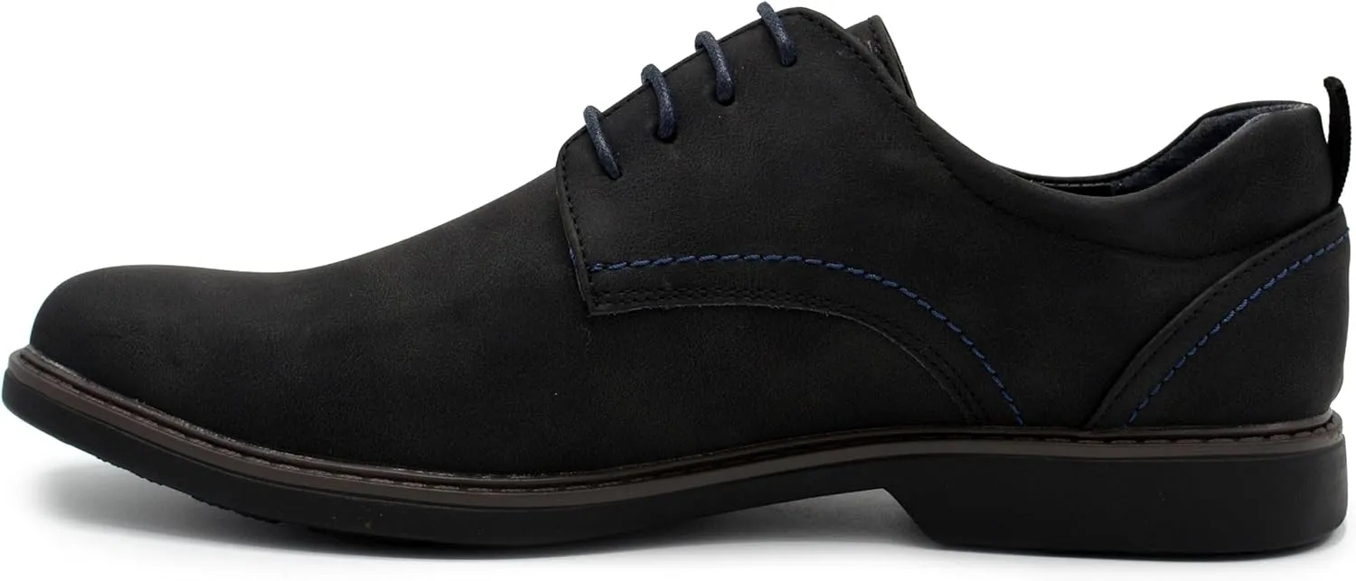 Mens Oxford Dress Shoes, Classic Leather Formal Footwear, Comfort Fit, Lace Up Business Shoes for Work Special Occasions
