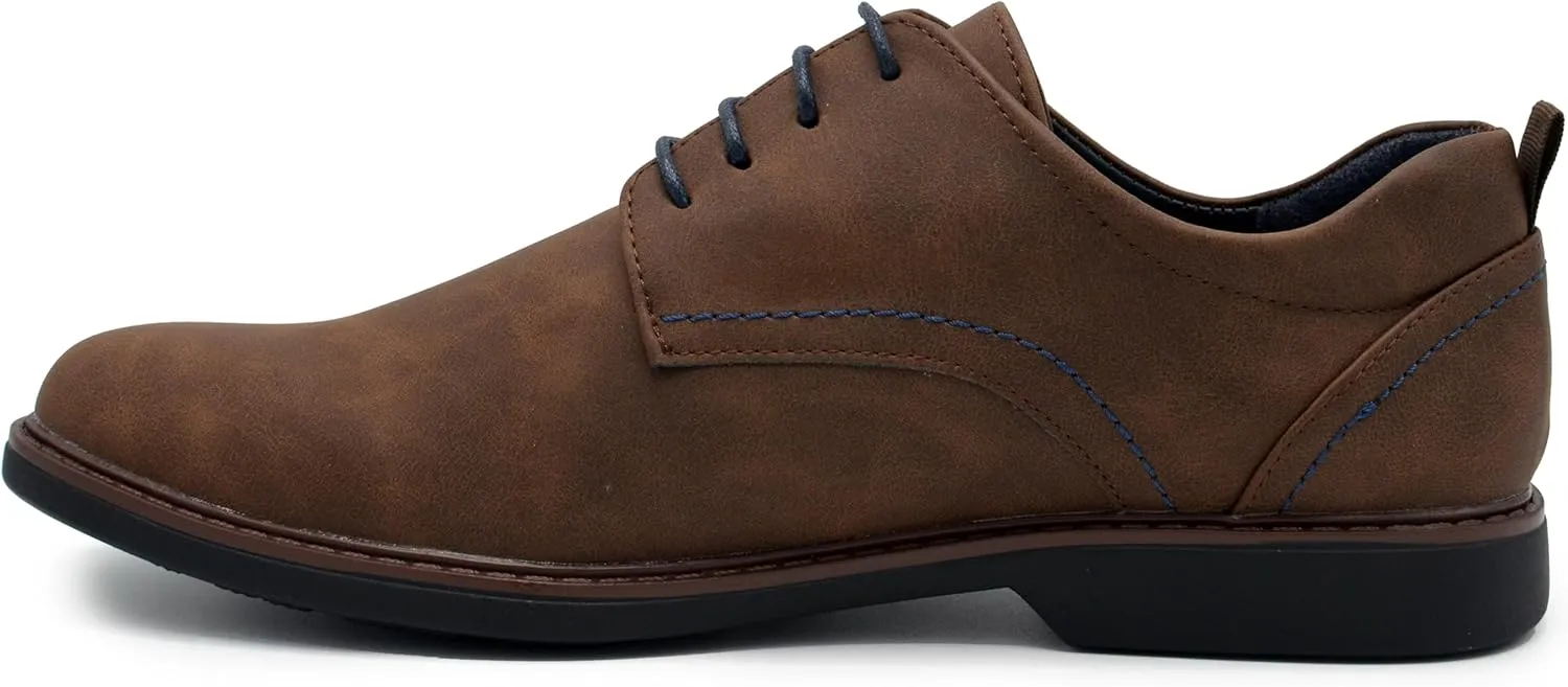 Mens Oxford Dress Shoes, Classic Leather Formal Footwear, Comfort Fit, Lace Up Business Shoes for Work Special Occasions
