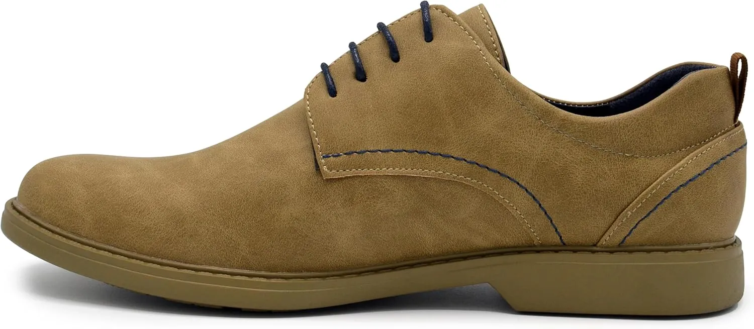 Mens Oxford Dress Shoes, Classic Leather Formal Footwear, Comfort Fit, Lace Up Business Shoes for Work Special Occasions
