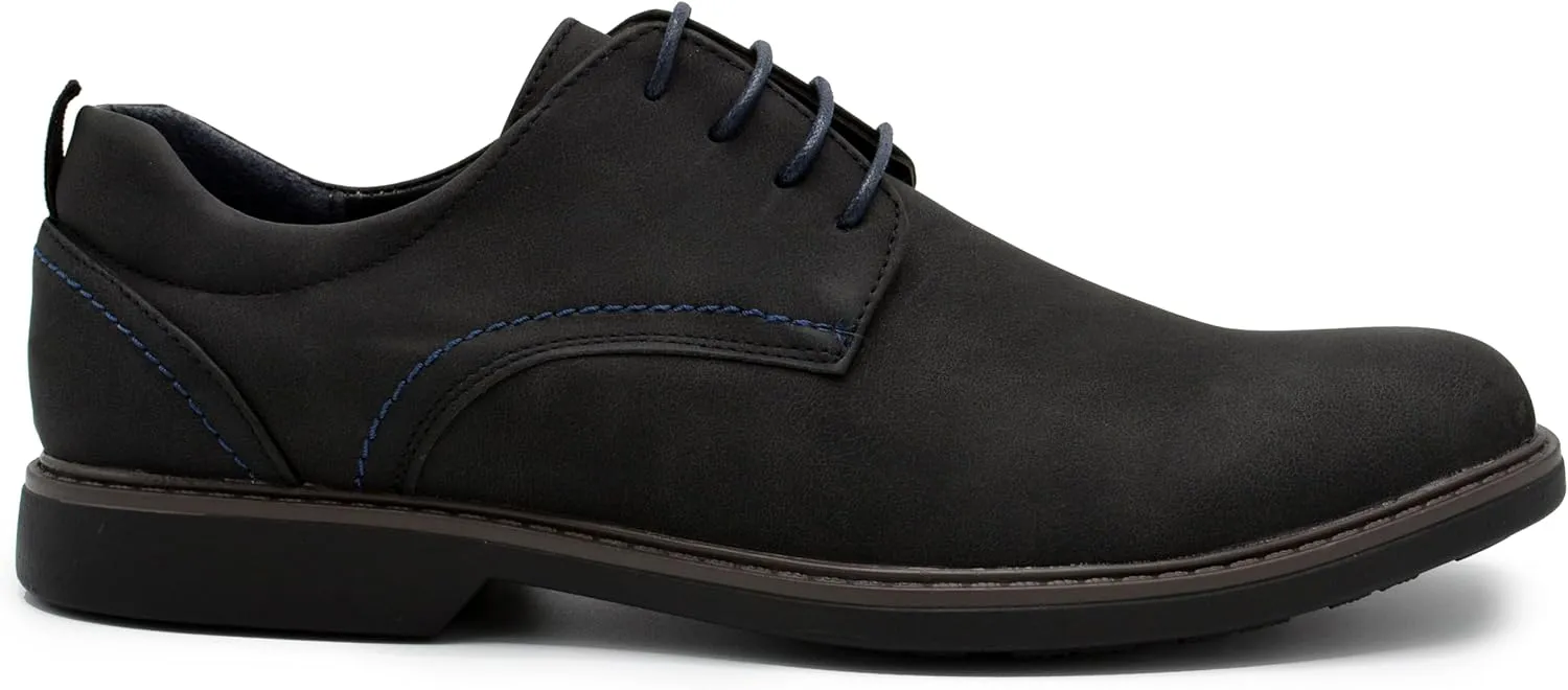 Mens Oxford Dress Shoes, Classic Leather Formal Footwear, Comfort Fit, Lace Up Business Shoes for Work Special Occasions