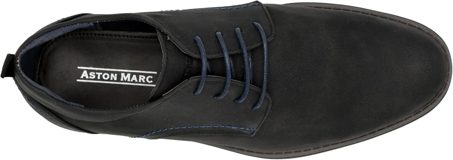 Mens Oxford Dress Shoes, Classic Leather Formal Footwear, Comfort Fit, Lace Up Business Shoes for Work Special Occasions