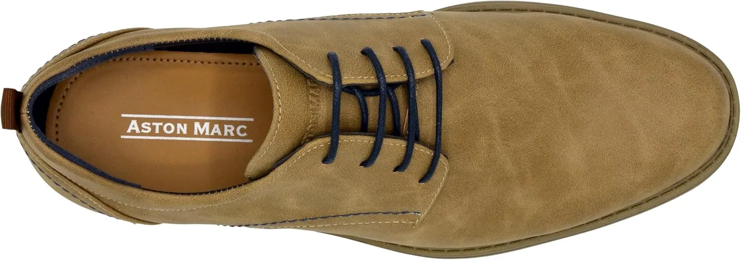 Mens Oxford Dress Shoes, Classic Leather Formal Footwear, Comfort Fit, Lace Up Business Shoes for Work Special Occasions
