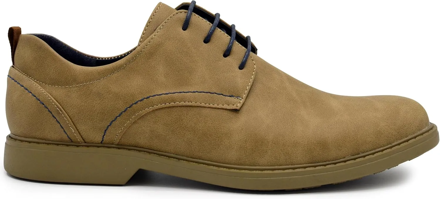 Mens Oxford Dress Shoes, Classic Leather Formal Footwear, Comfort Fit, Lace Up Business Shoes for Work Special Occasions