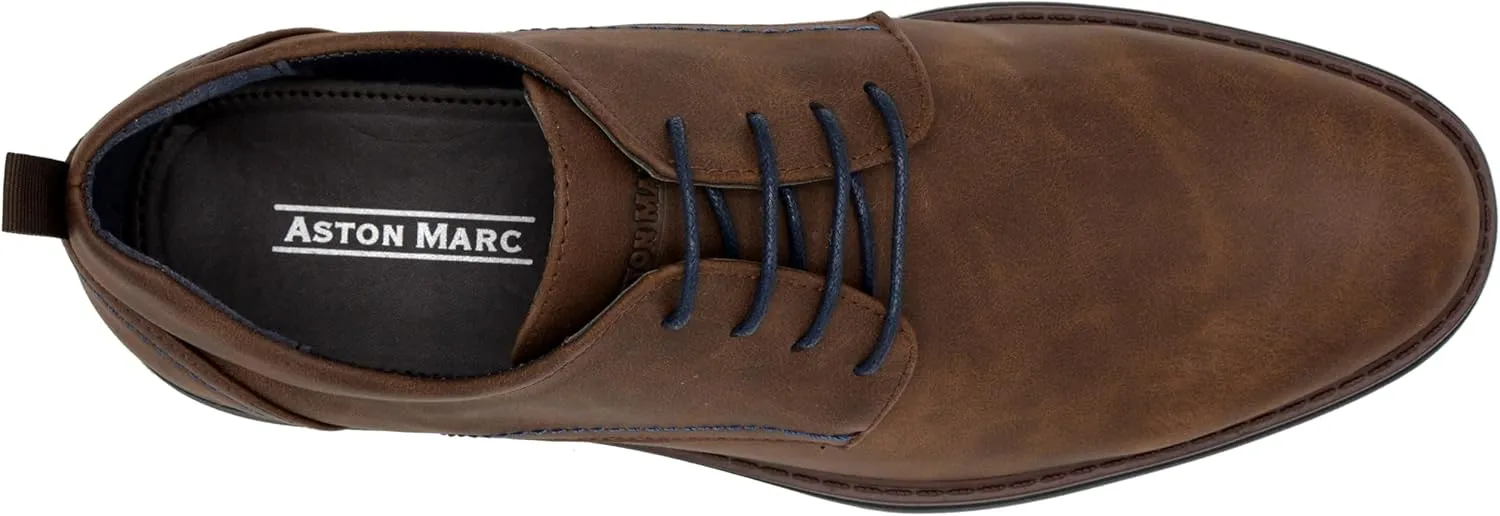 Mens Oxford Dress Shoes, Classic Leather Formal Footwear, Comfort Fit, Lace Up Business Shoes for Work Special Occasions
