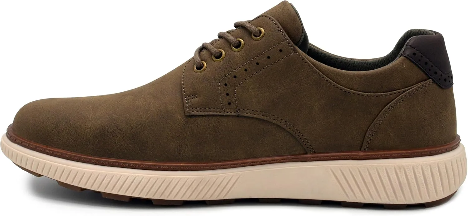 Mens Oxford Dress Shoes, Genuine Leather Lace Up Formal Shoes for Office, Weddings Business Wear