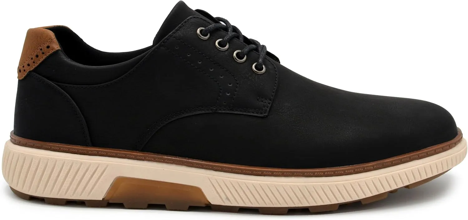 Mens Oxford Dress Shoes, Genuine Leather Lace Up Formal Shoes for Office, Weddings Business Wear