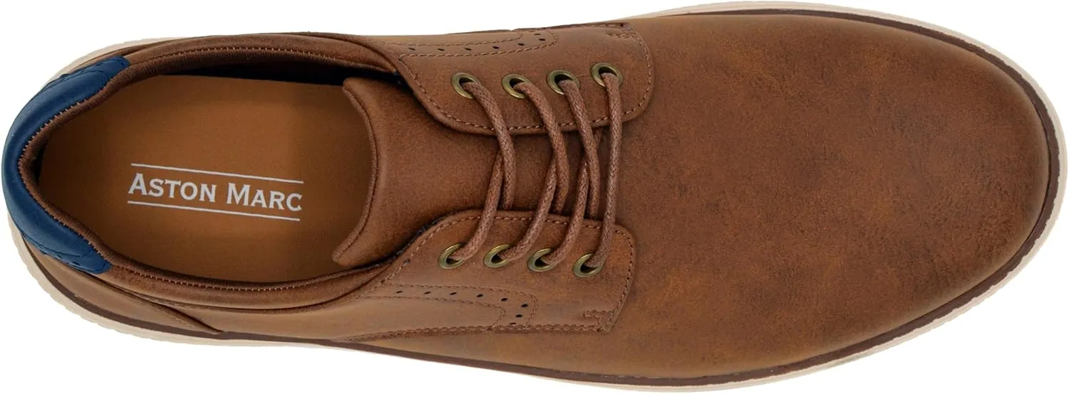 Mens Oxford Dress Shoes, Genuine Leather Lace Up Formal Shoes for Office, Weddings Business Wear