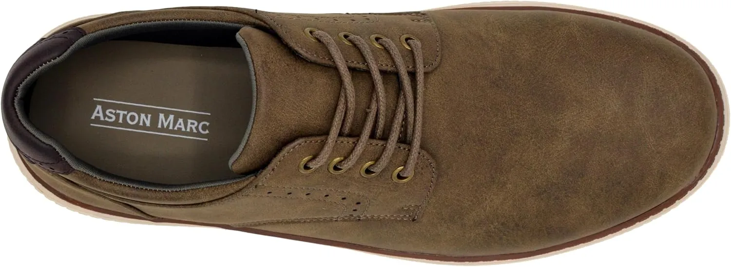 Mens Oxford Dress Shoes, Genuine Leather Lace Up Formal Shoes for Office, Weddings Business Wear