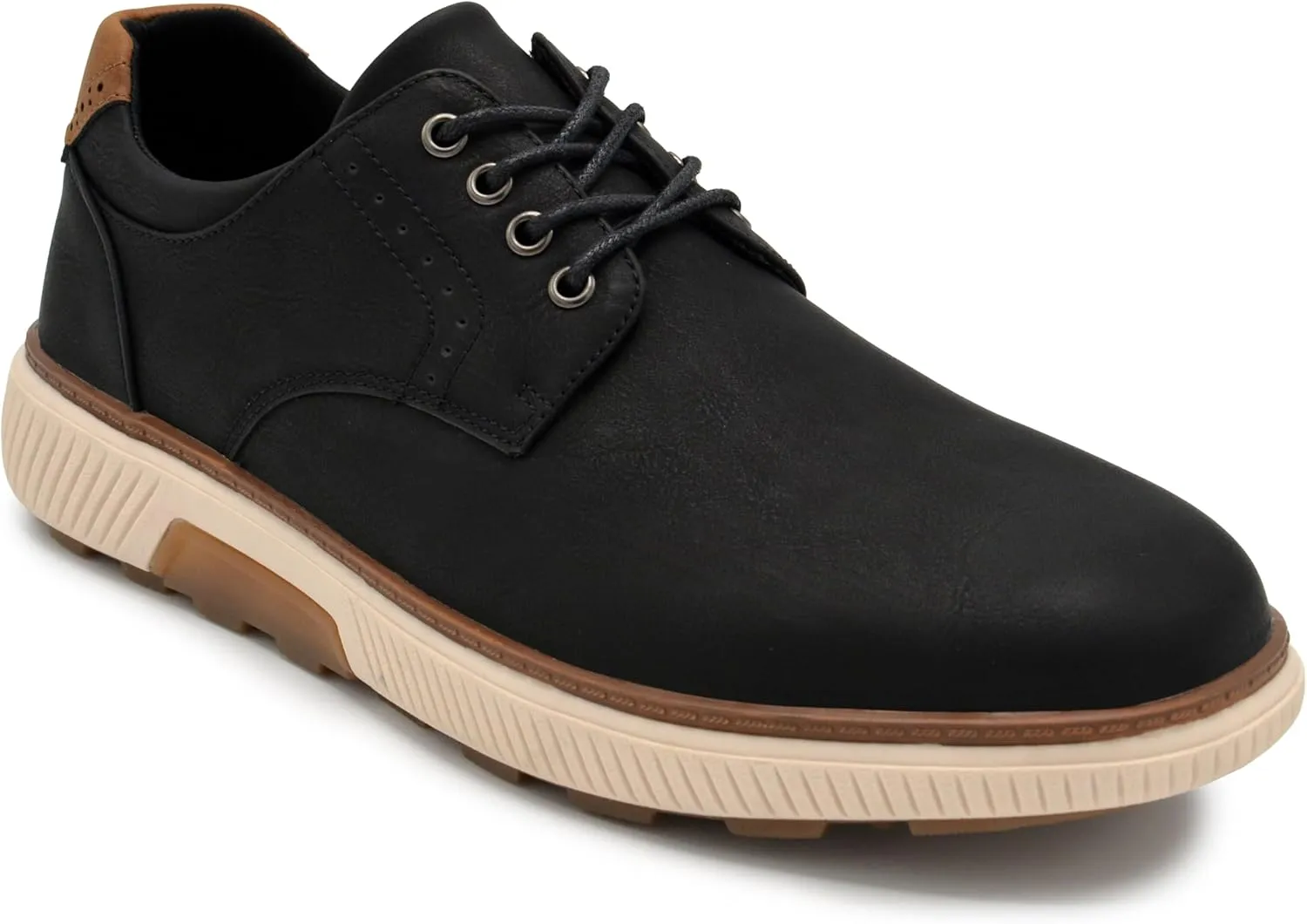 Mens Oxford Dress Shoes, Genuine Leather Lace Up Formal Shoes for Office, Weddings Business Wear