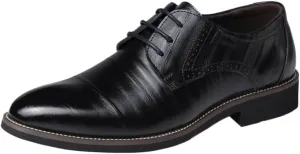 Mens Pointed Tip Orthopedic Dress Shoes Lace-up Oxford Shoes for Men Oxfords PU Fashion Dress Sneakers Business Casual New Shoe