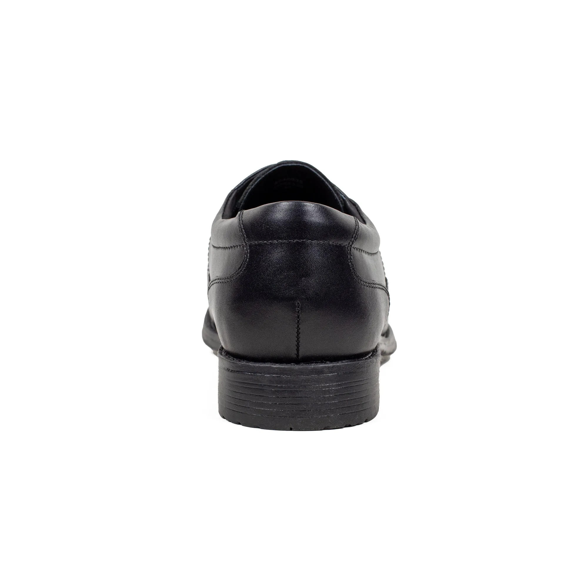 Men's Premium Black Leather Formal Oxford Shoes | Vibrant® Classic Cap-Toe Design