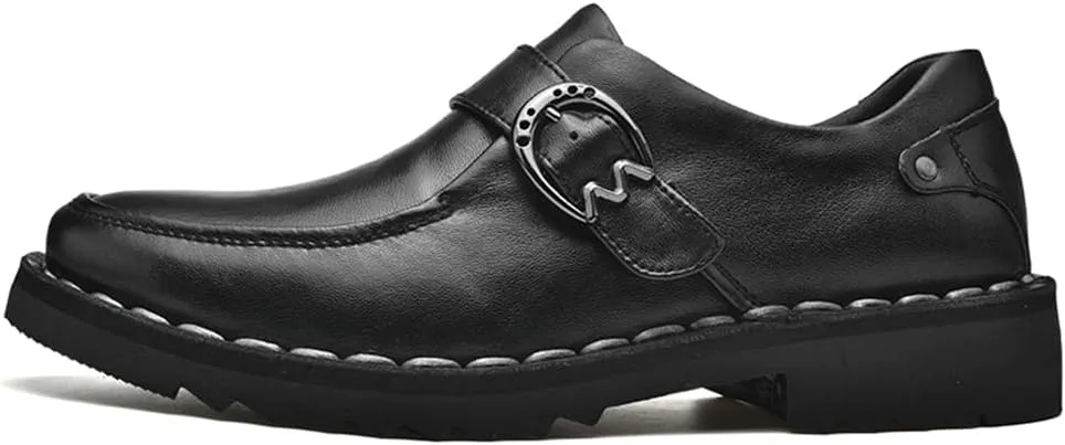 Men's Premium Leather Penny Loafers, Classic Fashion Handmade Dress Shoes Casual Slip-on Loafer for Mens