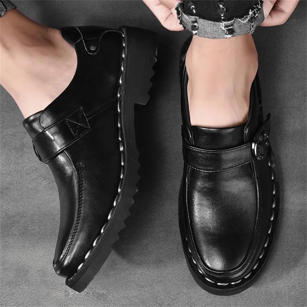 Men's Premium Leather Penny Loafers, Classic Fashion Handmade Dress Shoes Casual Slip-on Loafer for Mens