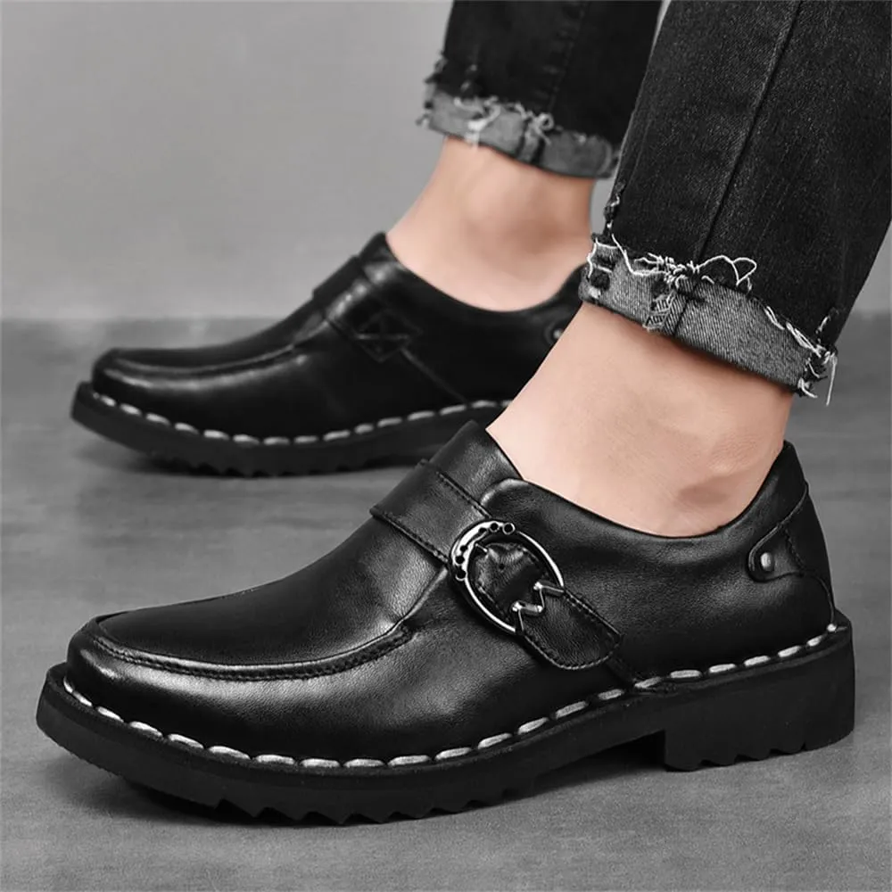 Men's Premium Leather Penny Loafers, Classic Fashion Handmade Dress Shoes Casual Slip-on Loafer for Mens