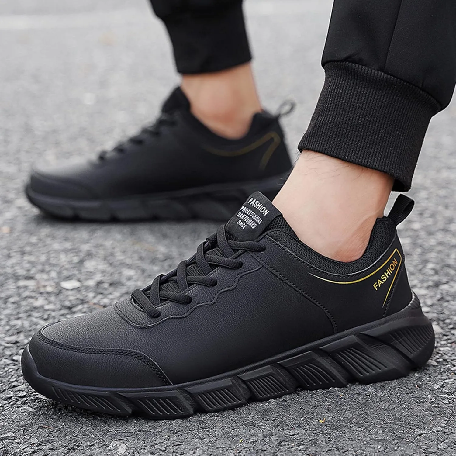 Mens Shoes Casual Leather Laace Up Color Blocking Casual Fashion Simple Shoes Running Big Sneaker Slippers Men