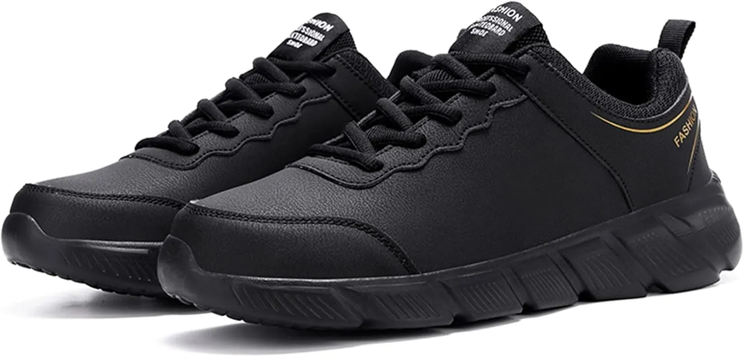 Mens Shoes Casual Leather Laace Up Color Blocking Casual Fashion Simple Shoes Running Big Sneaker Slippers Men
