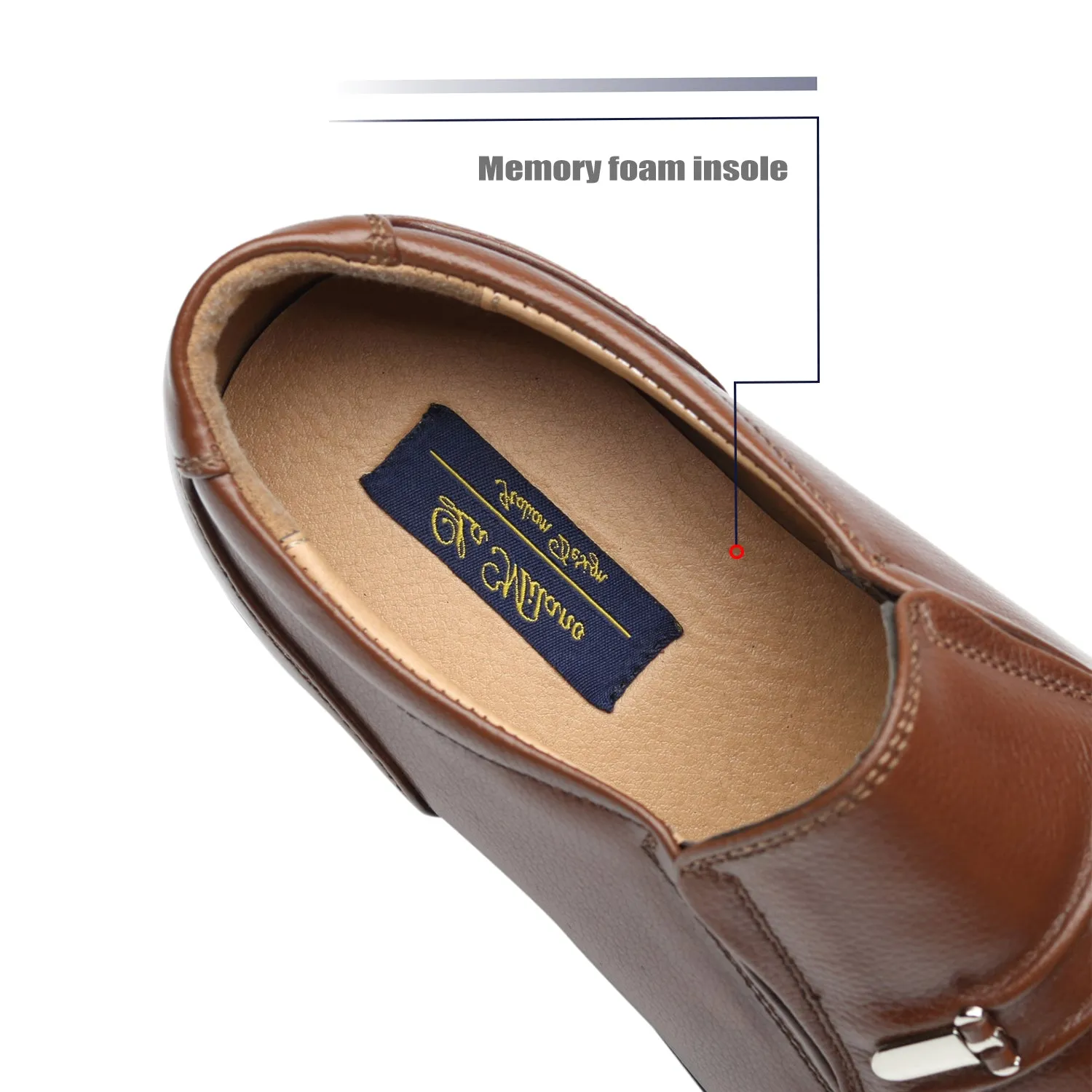 Men's Slip On Loafers Shoes for Men Loaf-4-Brown
