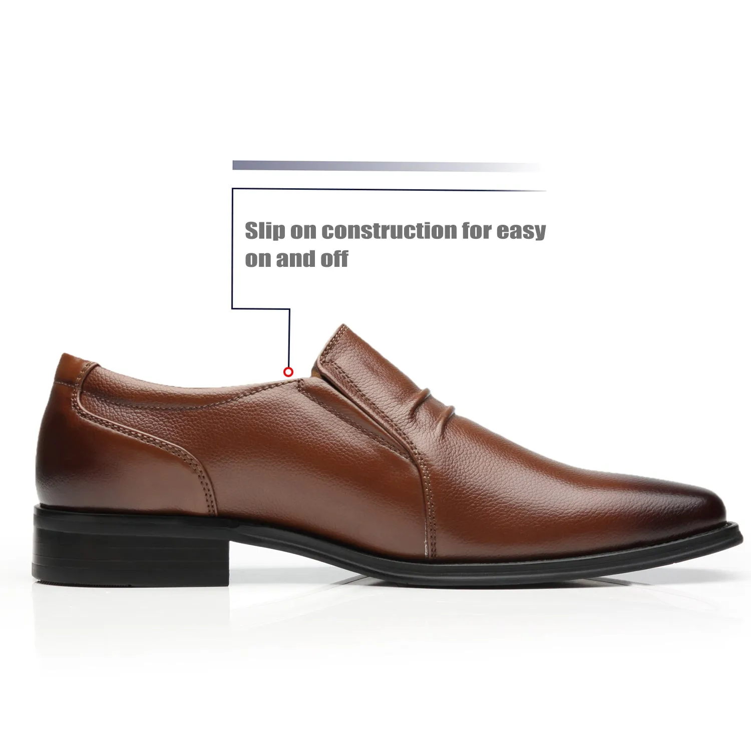 Men's Slip On Loafers Shoes for Men Loaf-4-Brown