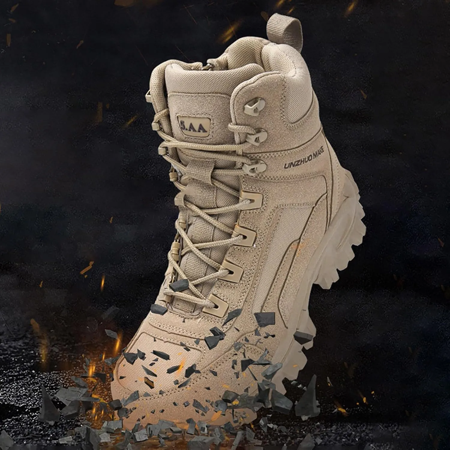 Mens Walking Hiking Boots Men's Outdoor Mid Lightweight Mountaineering Shoes Comfortable Non Slip Hiking Boots