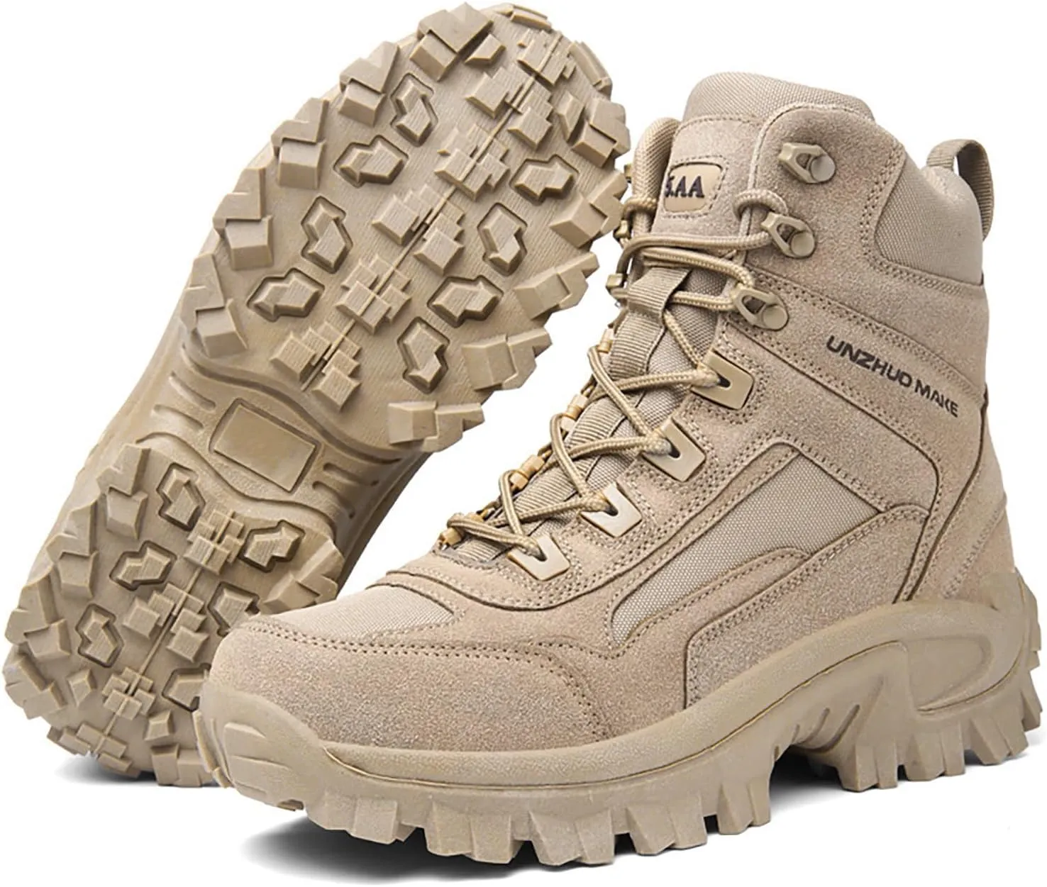 Mens Walking Hiking Boots Men's Outdoor Mid Lightweight Mountaineering Shoes Comfortable Non Slip Hiking Boots